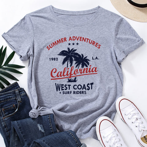 camiseta manga corta california west coast 