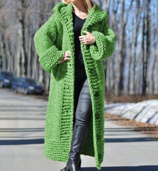 chaqueta verde de invierno