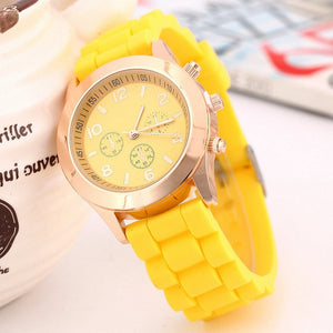 reloj amarillo silicona