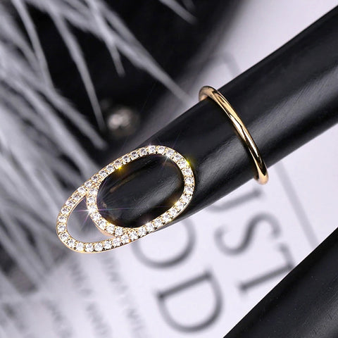 anillo para uña decoracion uñas deco nails trendy rings jewelry inspo look