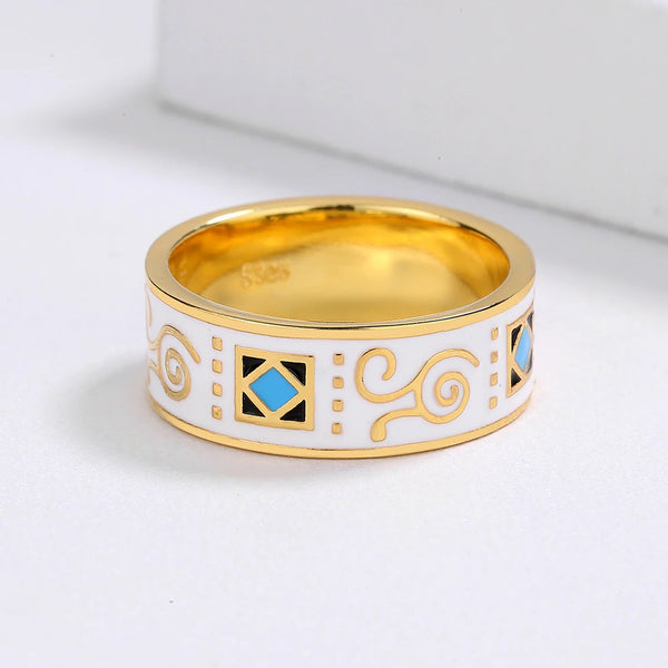anillo plata de ley bañado en oro ring regalo detalle accesorios gift anillo blanco