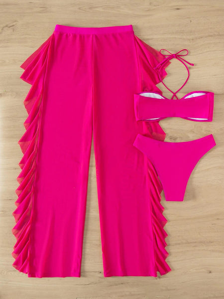 bikini barbie traje de baño rosa fucsia trendy look summer swimsuit 