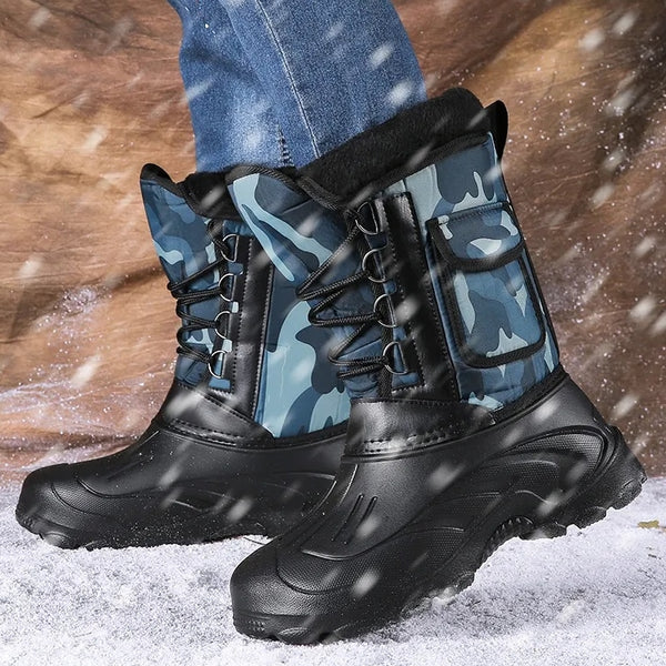 botas impermeables lluvia calzado bota para agua nieve invierno moda bolsillo winter boots