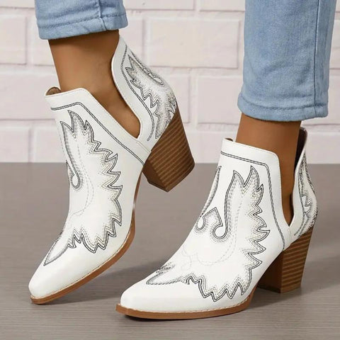 botines vaqueros cowboy tacon alto botas bordadas tienda calzado invierno