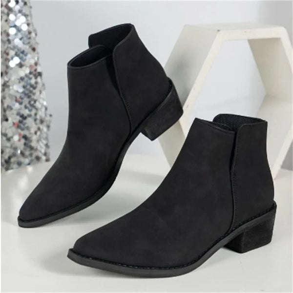 botines negros mate calzado mujer tacon negro botas invierno 