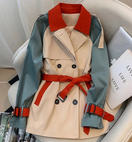 chaqueta gabardina otoño invierno abrigo beige mujer moda fashion tienda ropa 