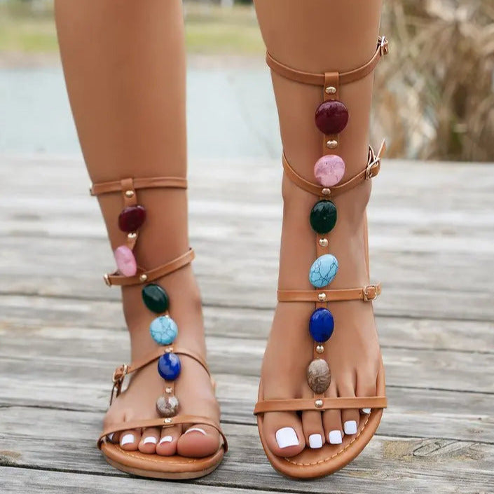 sandalias planas con piedras verano calzado mujer 2024 shop latam españa insta inspo 