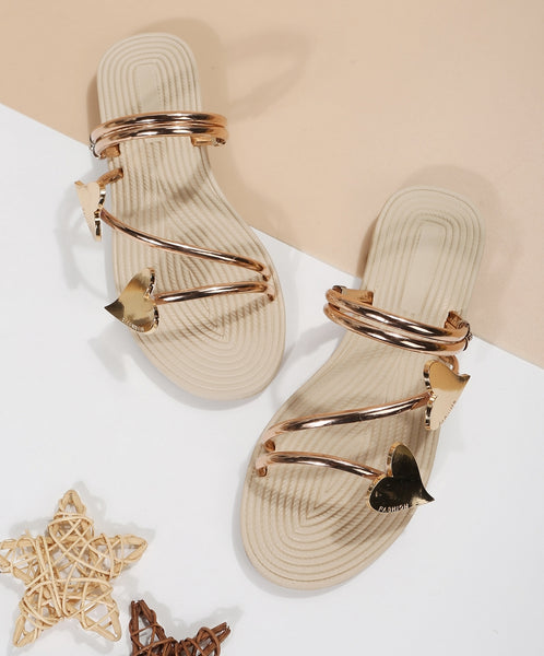 sandalias doradas corazones sandalias originales sin dedo sandalias elegantes vestir sandals summer