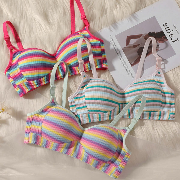 sujetador sin aro sujeccion estampado colores bonito mujer ropa interior