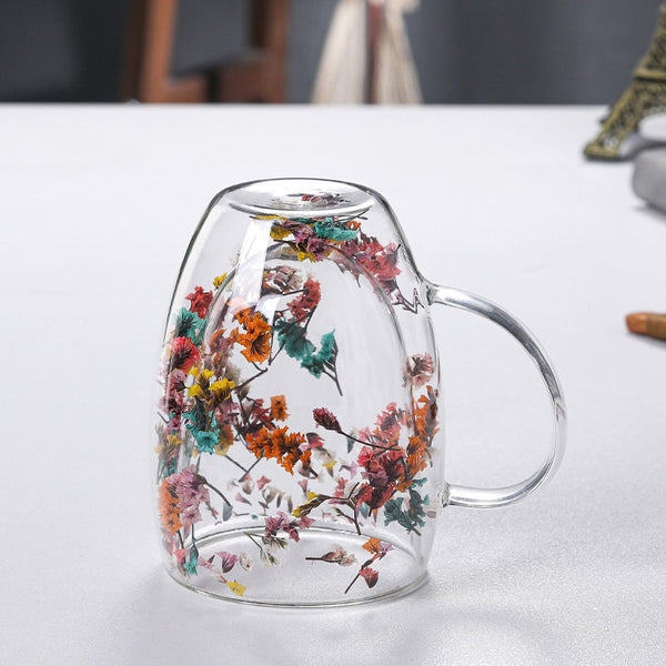 vaso original con flores cristal diseño original glasses trendy