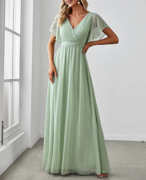 vestido largo verde tendencia vestido fiesta evento boda invitada party dress look outfit 