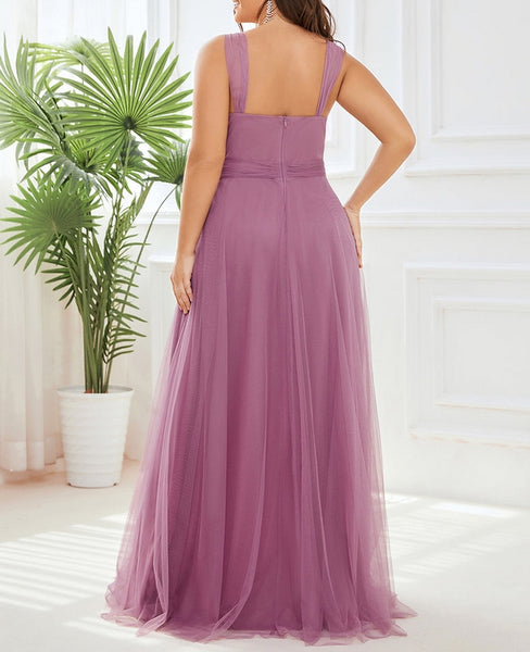 vestido rosa largo talla grande vestido evento invitada boda tallas grandes plus size dress
