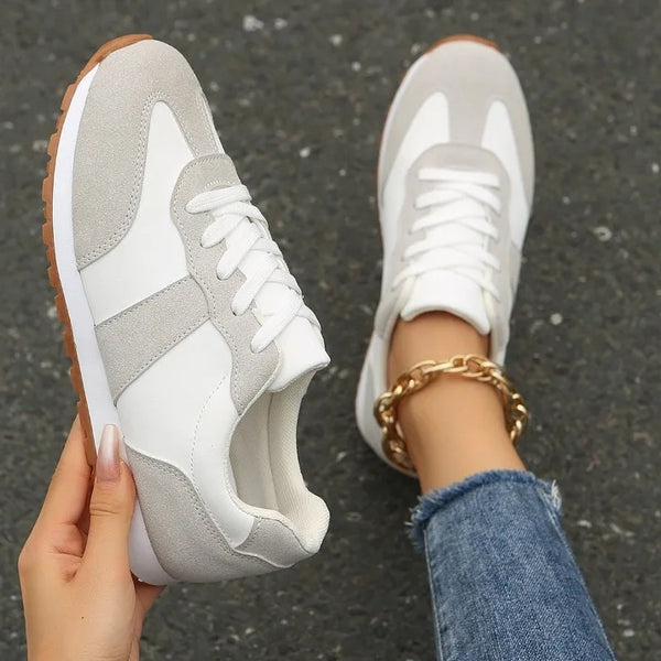 zapatillas blancas cordones deportivas calzado barato moda mujer tienda