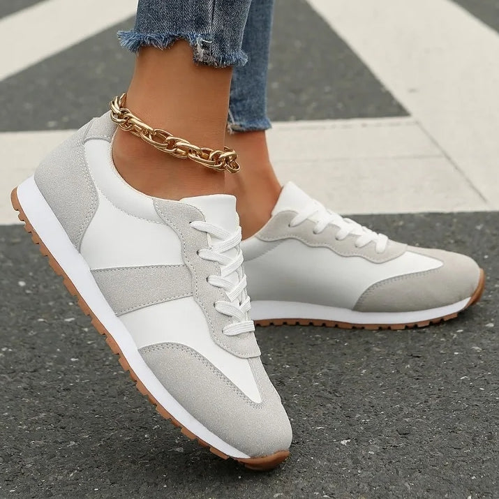 zapatillas blancas cordones deportivas calzado barato moda mujer tienda