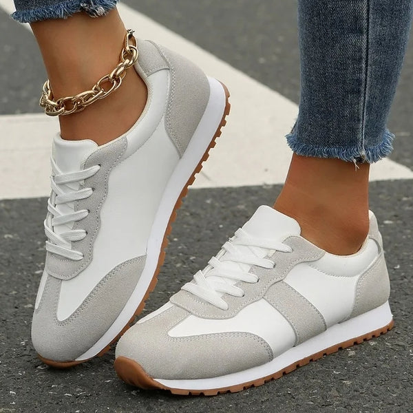 zapatillas blancas cordones deportivas calzado barato moda mujer tienda