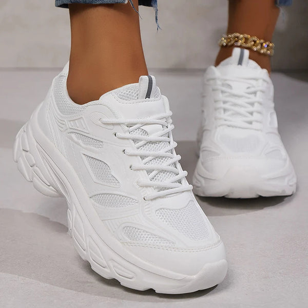 zapatillas deportivas blancas mujer calzado tienda plataforma economico