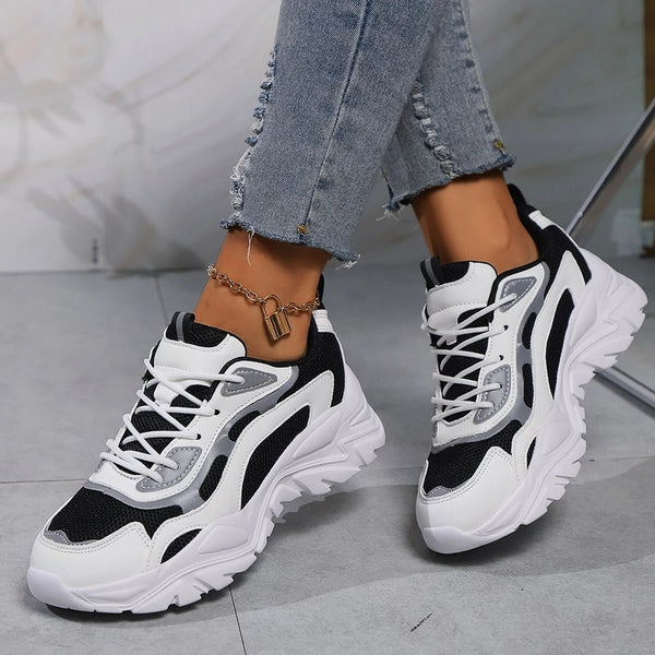 zapatillas blancas deportivas cordones mujer tienda calzado deporte economico