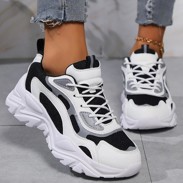 zapatillas blancas deportivas cordones mujer tienda calzado deporte economico