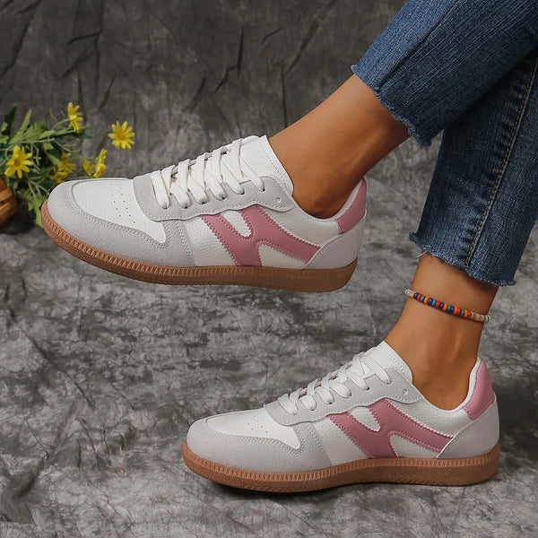 zapatillas blancas rosas deportivas paseo 2024 ropa mujer calzado