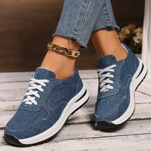 zapatillas deportivas vaqueras cordones calzado mujer moda tienda ropa