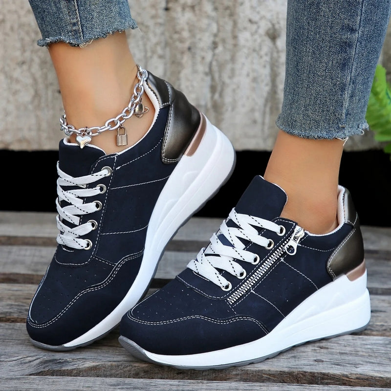 zapatillas mujer deportivas cordones tienda calzado moda ergonomico plataforma