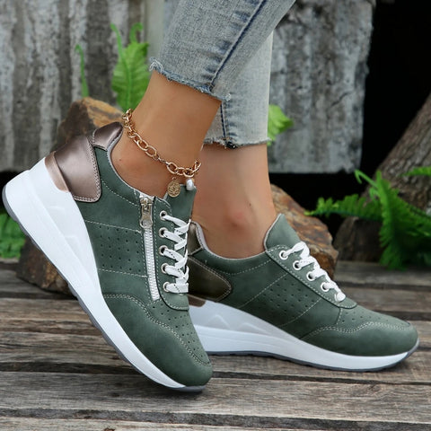 zapatillas mujer deportivas cordones tienda calzado moda ergonomico plataforma