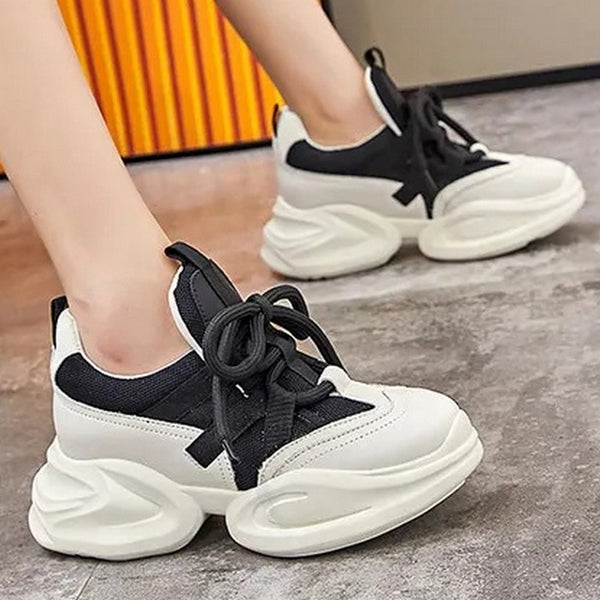 zapatillas plataforma deportivas cordones sneakers zapatilla bota calzado trend fashion look 