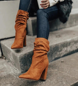 botas camel con tacon