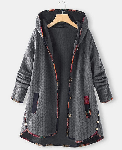 abrigo mujer paño capucha winter fashion coat store