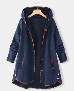 abrigo mujer paño capucha winter fashion coat store