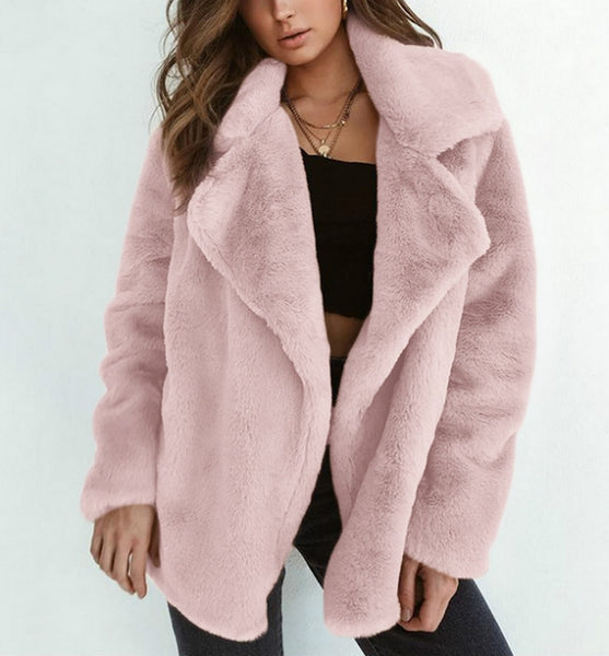 abrigo pelo rosa abrigo pelo suave chaqueta invierno