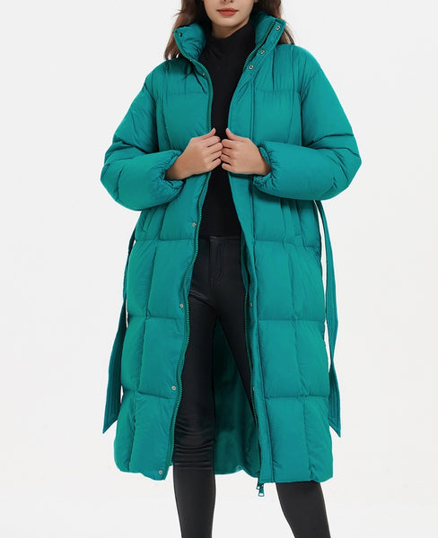 abrigo plumas  abrigo turquesa chaqueton moda mujer ropa señora fashion store