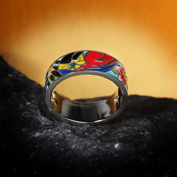 anillo artesanal plata