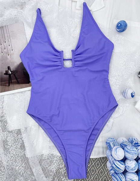 bañador ropa de baño bikini morado violeta mujer moda inspo playa verano swimsuit