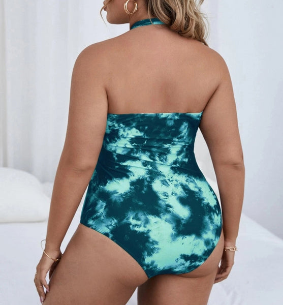 bañador talla grande trikini estampado tie dye summer inspo plus size swimsuit