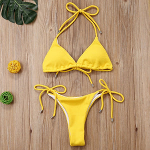 bikini amarillo canale bikini tiras