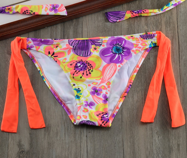 bikini con aros estampado