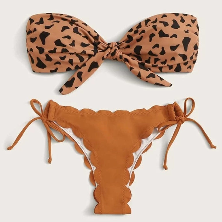 bikini estampado leopardo