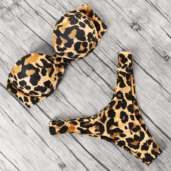 bikini estampado leopard