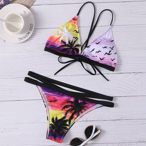 bikini estampado tropical 