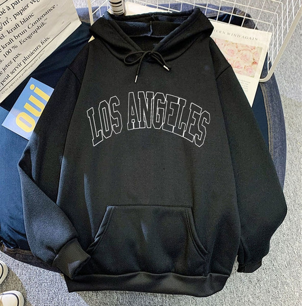 sudadera negra los angeles