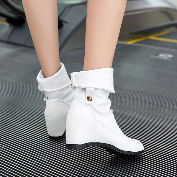 botas blancas multiposicion plataforma