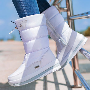 botas blancas de invierno nieve botas canada boots women calzado de mujer fashion store