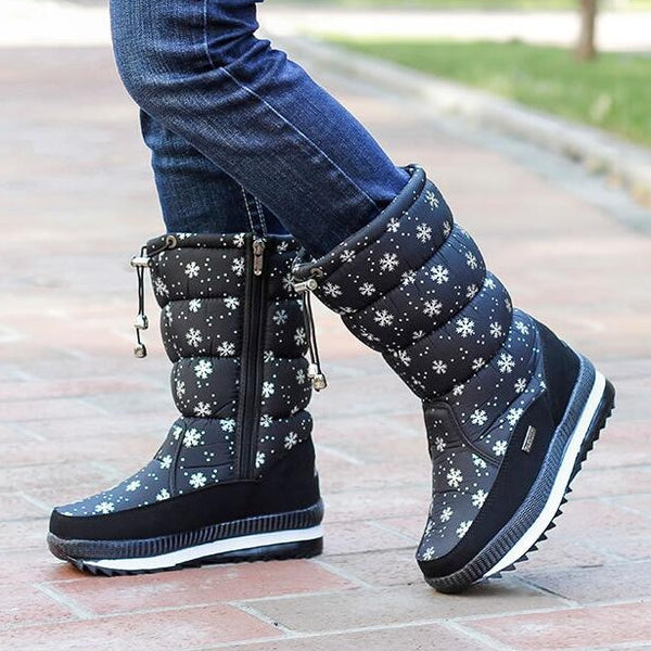 botas de nieve y agua water boots shoes fashion calzado de mujer estrellas