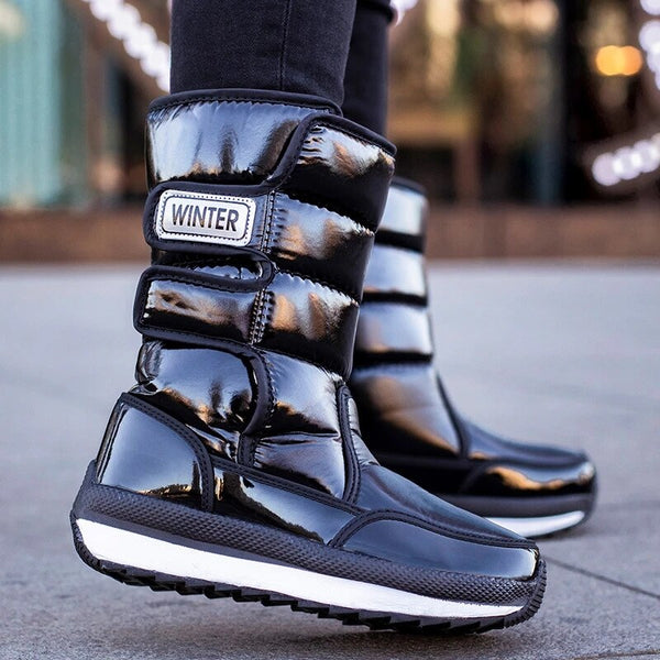 botas negras de agua invierno boots calzado de mujer winter style