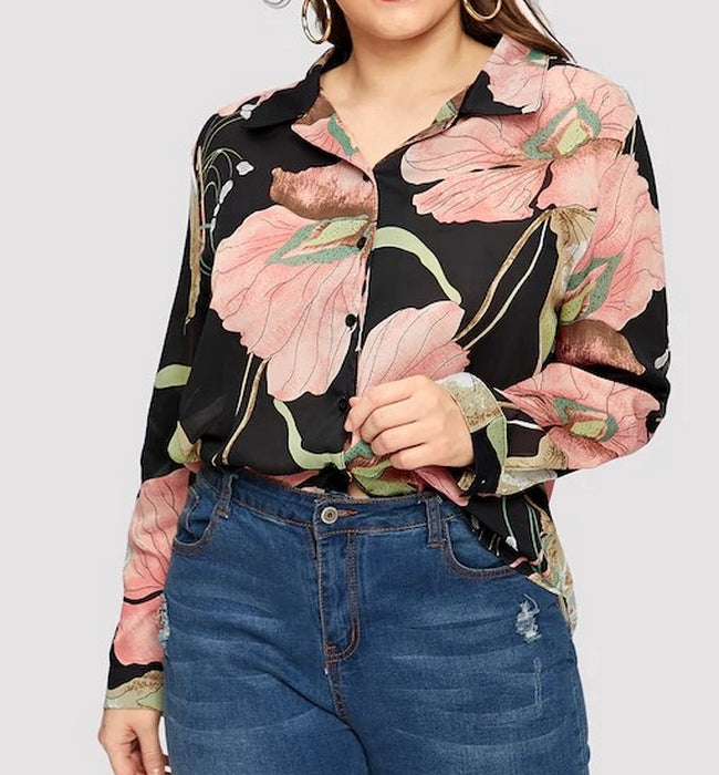 camisa negra talla grande