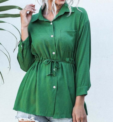 camisa verde cuerda