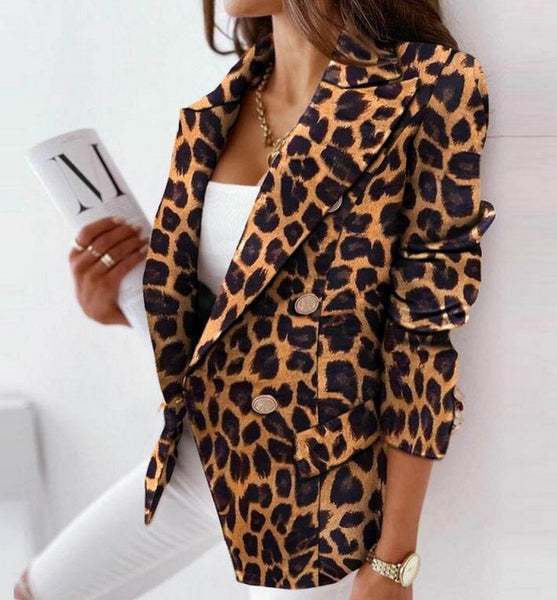chaqueta estampada leopardo