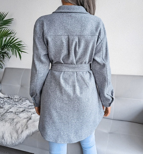 chaqueta paño abrigo elegante mujer 