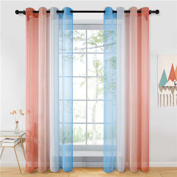 cortinas salon bicolor